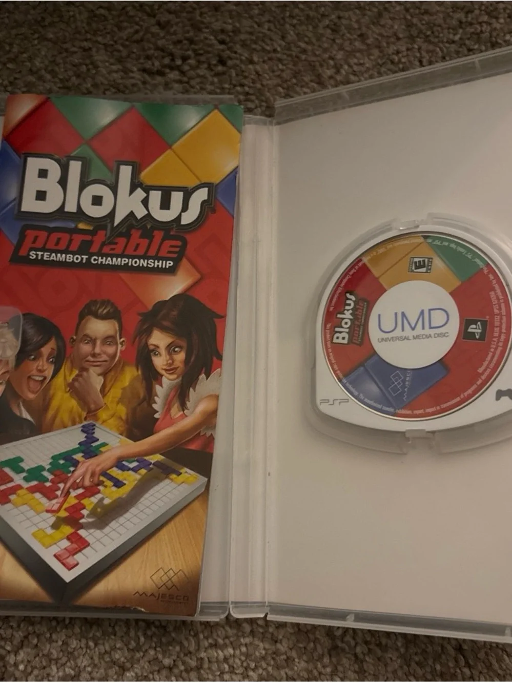 Blokus Portable Steambot Championship - PSP Game (Red Cover)